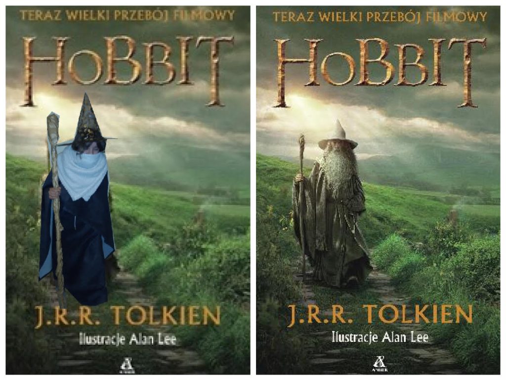 okładka książki J.R.R. Tolkiena "Hobbit"