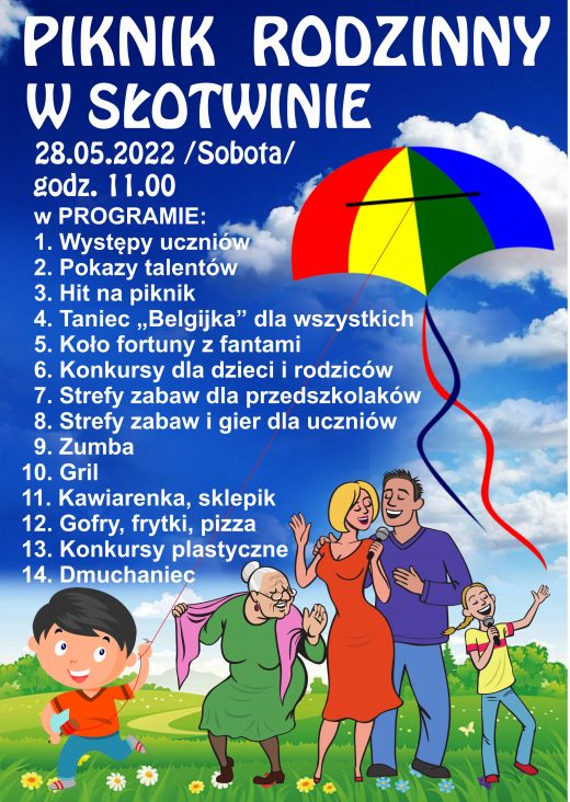 plakat - zaproszenie na piknik