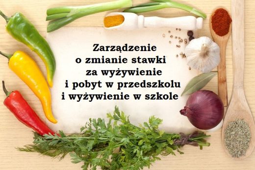 informacja dotycząca opłat za żywienie